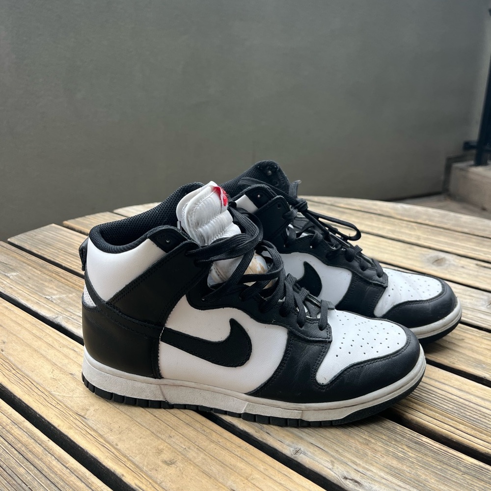 Nike Black and White High-Top Sneakers